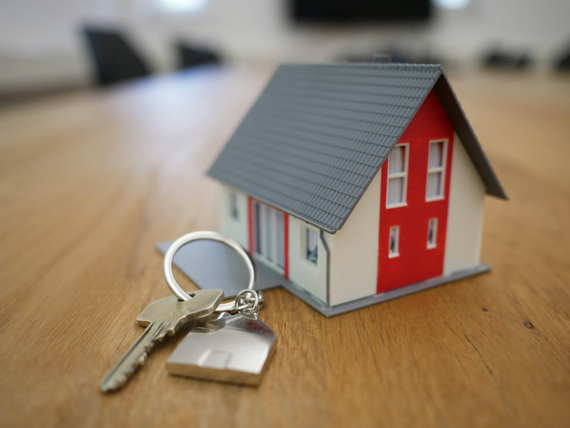 Pictures of a house and key