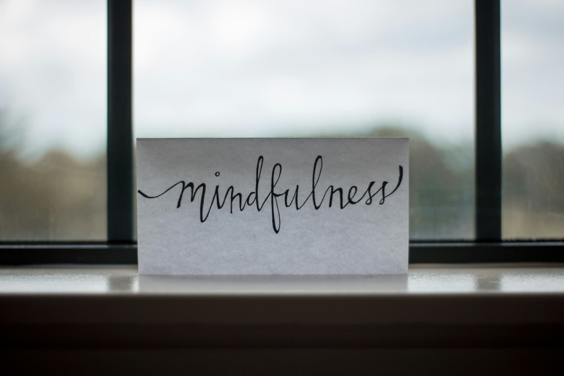 A picture that says mindfulness